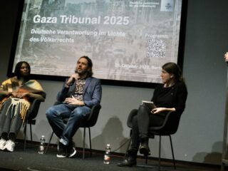 Gaza-Tribunal von Deutschen JuristInnen für das Völkerrecht: Podiumsdiskussion zu Medien