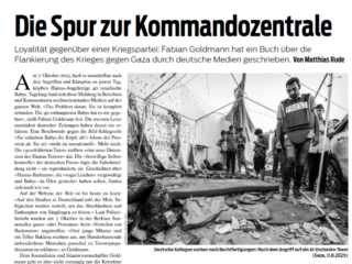 Junge Welt zu Staatsräsonfunk: "Empirisch dichte Studie, die nichts anderes als den kollektiven Bankrott der sogenannten vierten Gewalt dokumentiert"